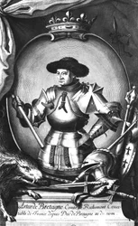 Arthur III. (1393-1458) von der Bretagne, graviert von F.J. Chaperon